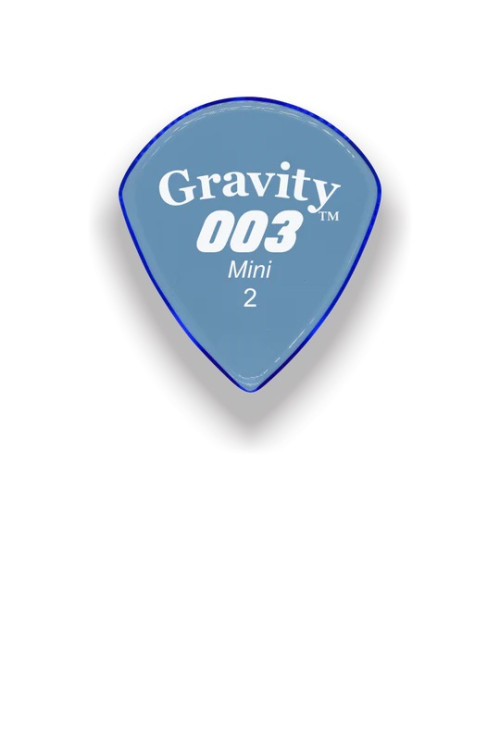 Медиаторы GRAVITY PICKS G003M2P 003′ Mini (Jazz), синий, 2.0 мм, 1 шт.