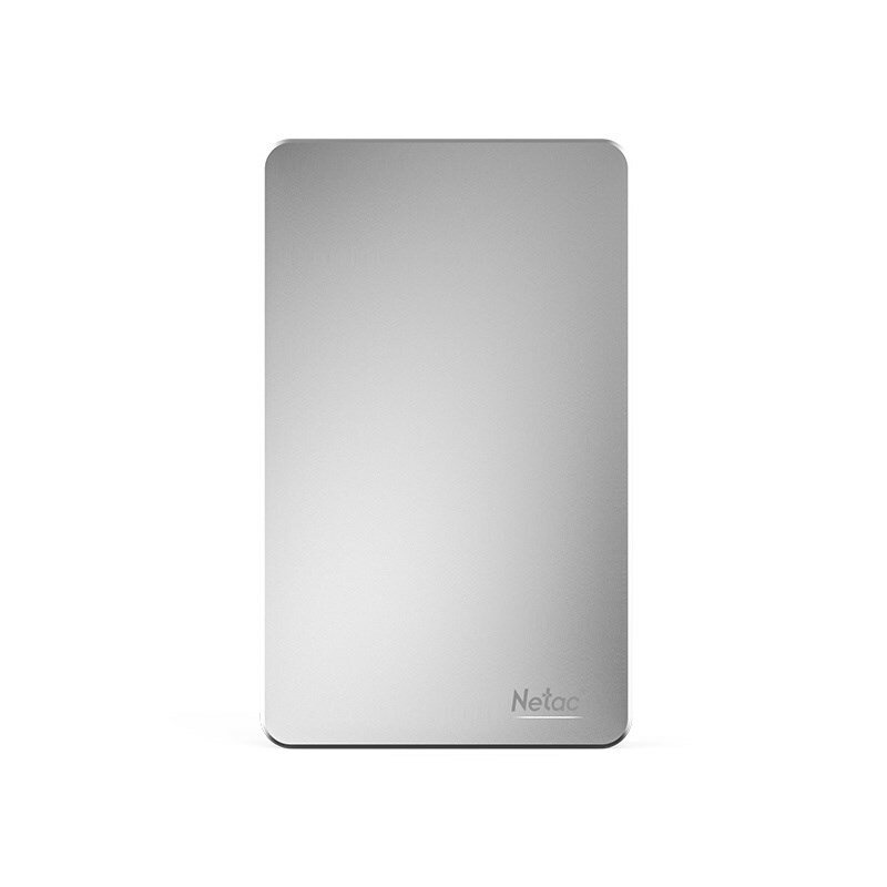 USB 3.0 HDD 2.5" 2 TB Netac K330, алюминиевый корпус, серебристый (NT05K330N-002T-30SL)