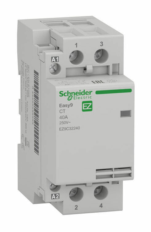 EZ9C32240 Контактор Schneider Electric Easy9 CT 40А 2П 2НО 230/250В AC 50Гц