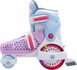 Роликовые коньки REACTION Junior, для девочек, размер 29-32, колеса 40мм, ABEC 3, белый/розовый [112940-wk] - изображение