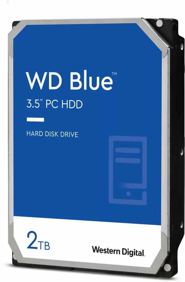 Жесткий диск WD Blue WD20EZBX, 2ТБ, HDD, SATA III, 3.5"