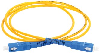 Патч-корд оптический коммутационный соединительный для одномодового кабеля (SM); 9/125 (OS2); SC/UPC-SC/UPC; одинарного исполнения (Simplex); LSZH (дл.1м) ITK, IEK FPC09-SCU-SCU-C1L-1M (1 шт.)