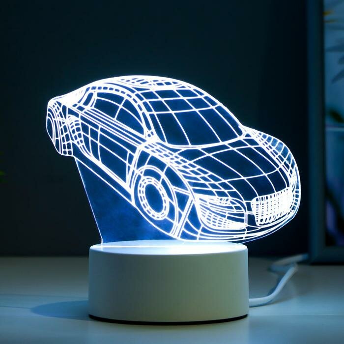 RISALUX Светильник "Авто" LED 3 режима белый от сети 10,5x13x20,5 см - фотография № 4