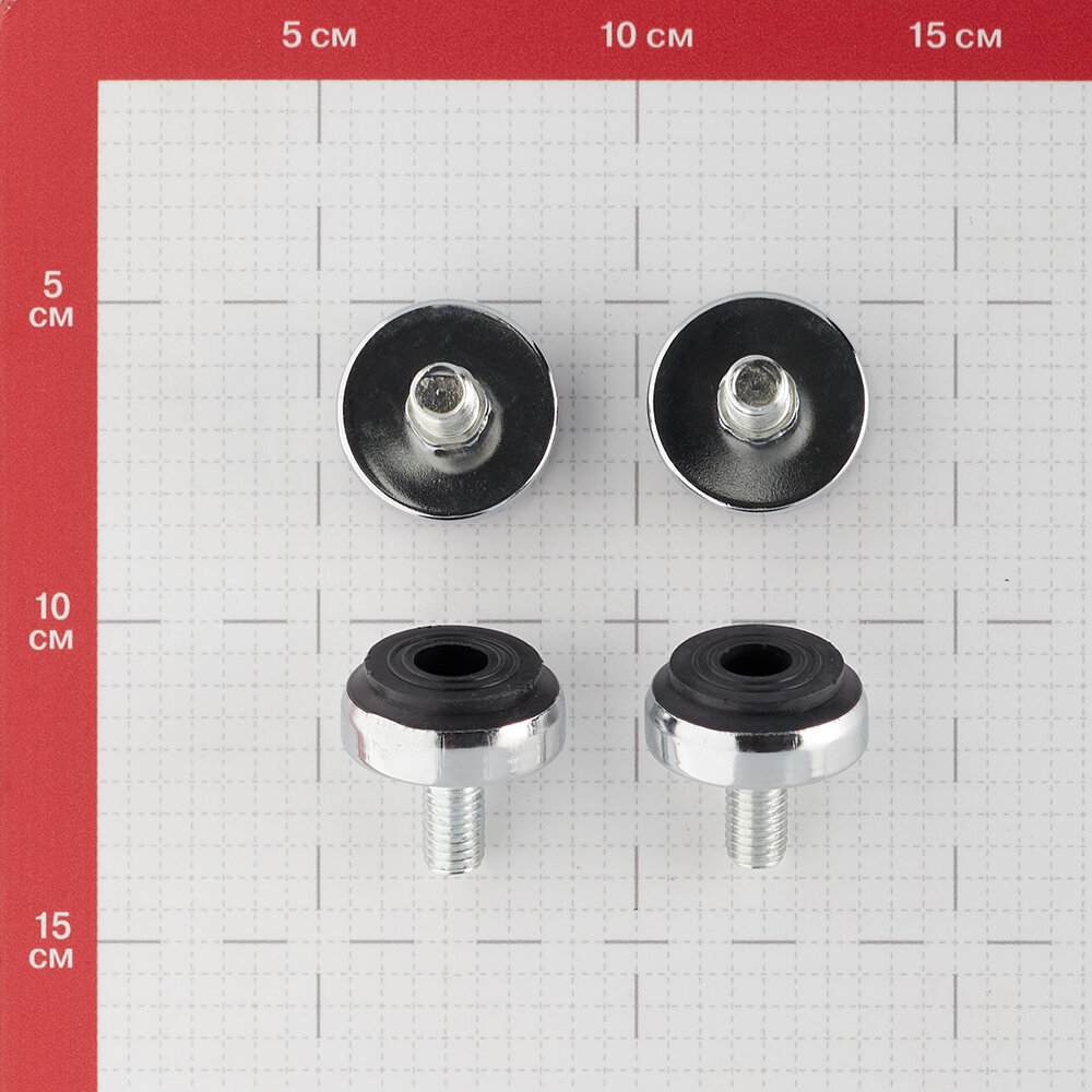 Подпятник к системе Joker M10 регулируемый хром (4 шт.) - фотография № 3