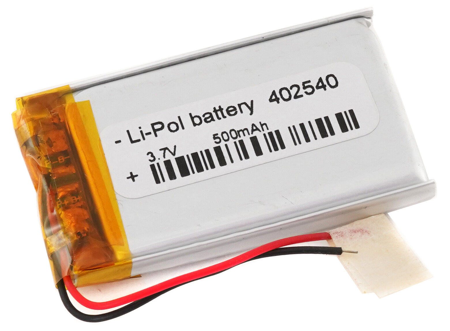 Аккумулятор Li-Pol (батарея) 4x25x40mm 2pin 3.7V/500mAh