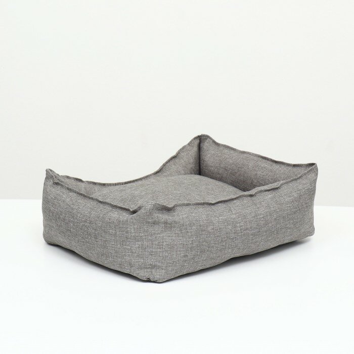 Лежанка со съемной подушкой, рогожка, 45 х 35 х 13 см - фотография № 3