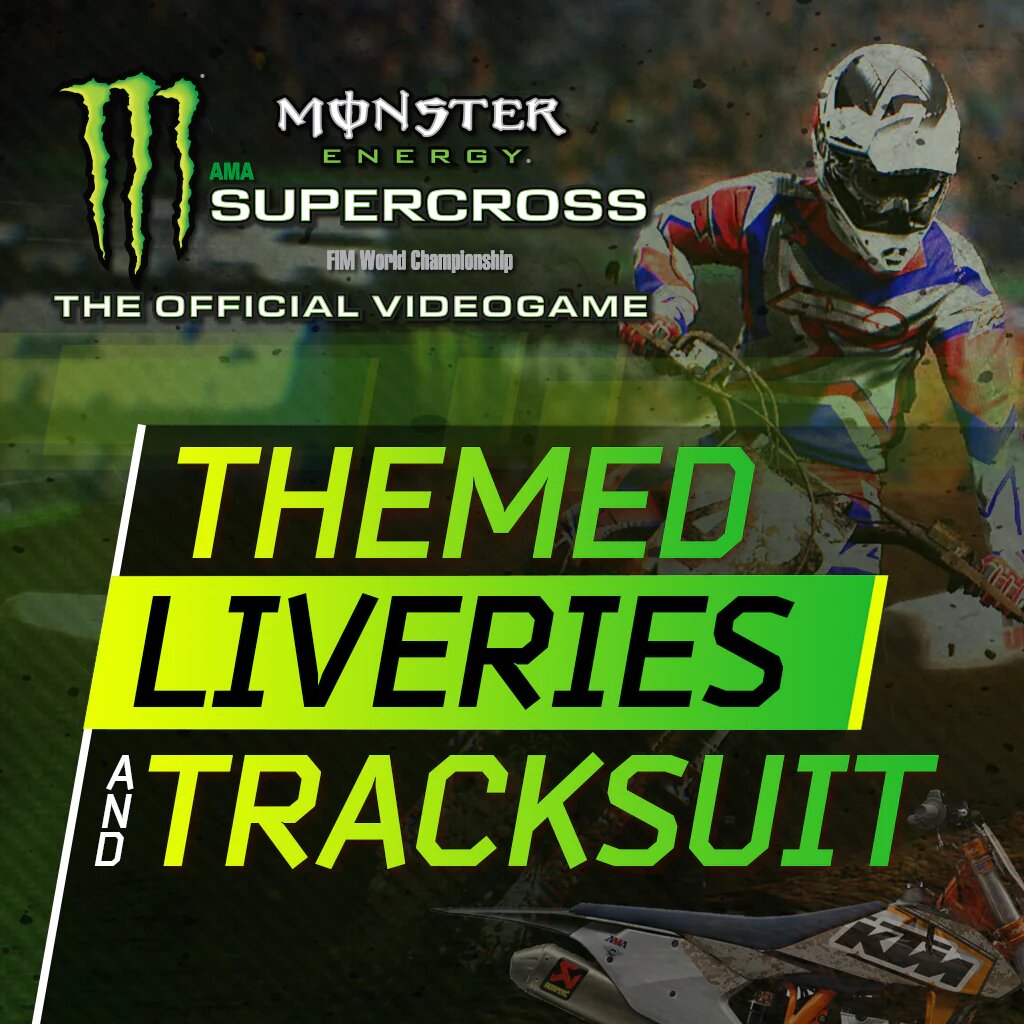 Monster Energy Supercross - Themed Liveries and Tracksuits PS4 Не диск! Цифровая версия