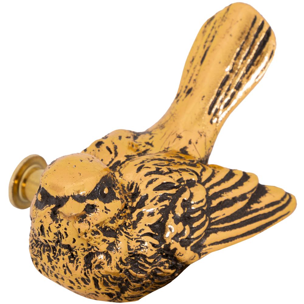 Ручка мебельная BOGACHO Птичка Терра левая из литьевого мрамора бронзового цвета ручная работа - фотография № 12