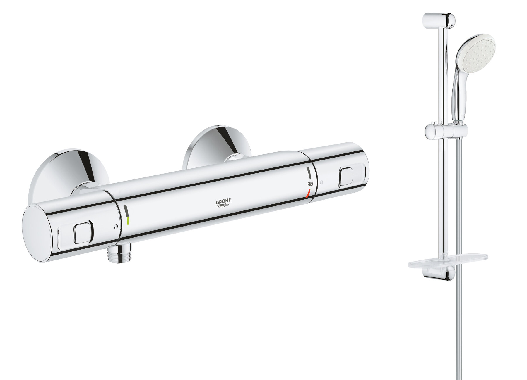 Термостат Grohe Precision Start с душевым гарнитуром хром 34599000