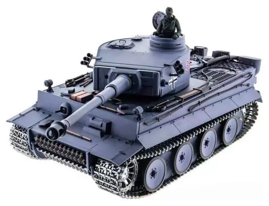 Танки, амфибии и военная техника Heng Long Радиоуправляемый танк Heng Long German Tiger Pro V7.0 масштаб 1:16 2.4G - 3818-1PRO-V7