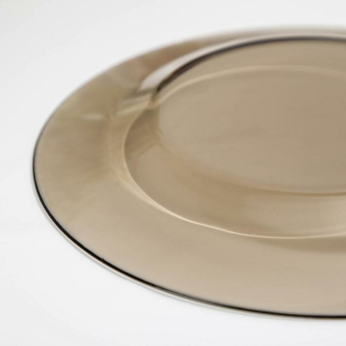 Тарелка десертная «Уоркшоп Броунз», d=20 см, цвет коричневый - фотография № 3
