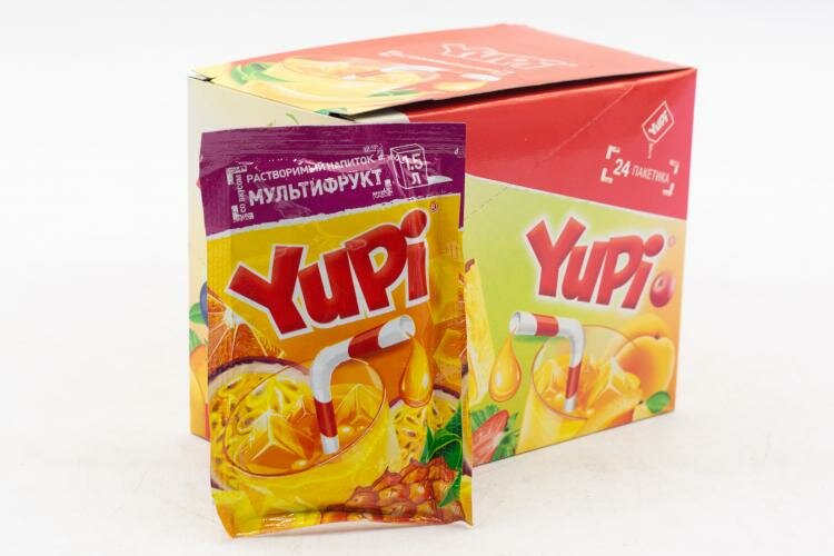 Растворимый напиток YUPI Мульфрукт 12 гр Упаковка 24 шт