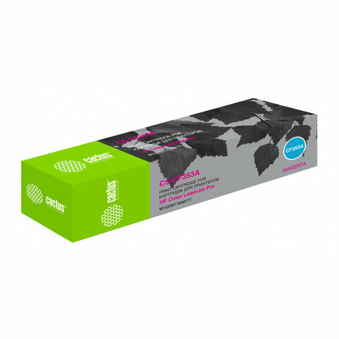 Картридж лазерный CACTUS (CS-CF353A) для HP CLJ M176n/M177fw, комплект 2 шт., пурпурный, ресурс 1000 страниц