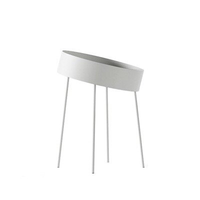 Кофейные столики в стиле COIN cocktail table by Roche Bobois (белый высокий 40*58 см) - фотография № 1