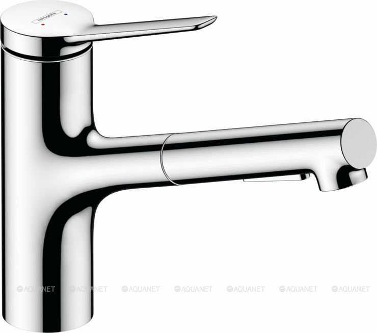 Смеситель для кухонной мойки hansgrohe Zesis M33 150, с вытяжным душем 2jet 74800000, хром - фото №1