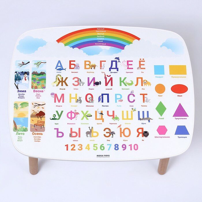 Стол детский «Русским алфавит»