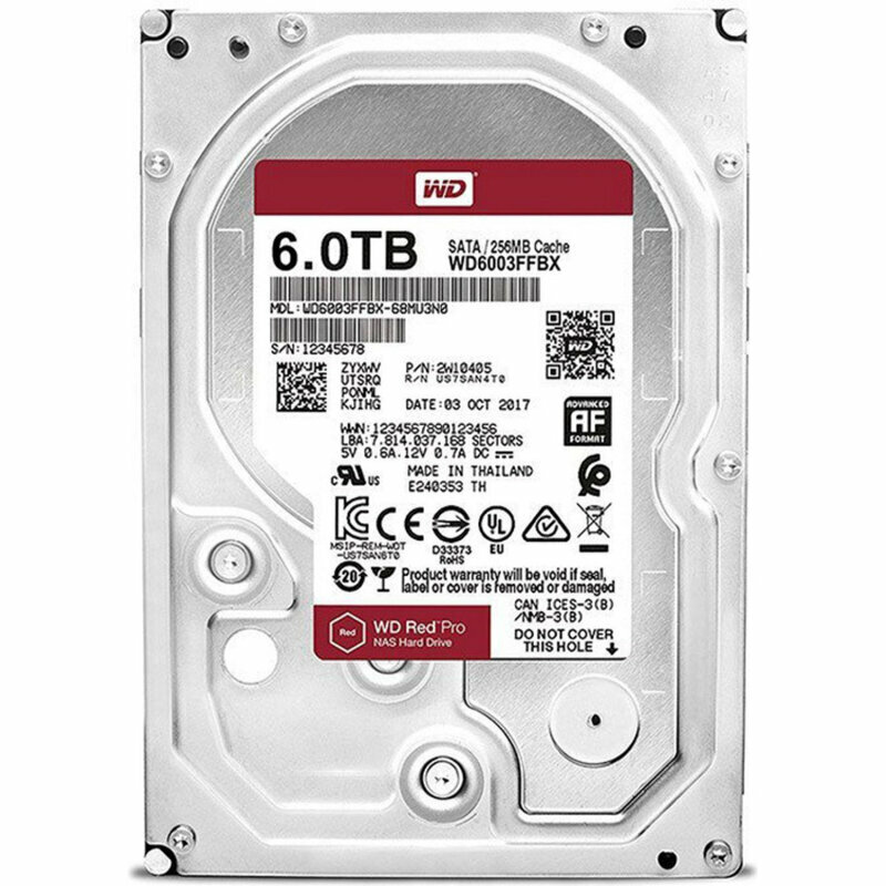 Жесткий диск WD Red Pro 7200 SATA 6Tb 256Mb(WD6003FFBX) 2017337