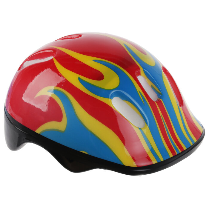 ONLYTOP Шлем защитный детский OT-H6, размер M, 55-58 см, цвет красный