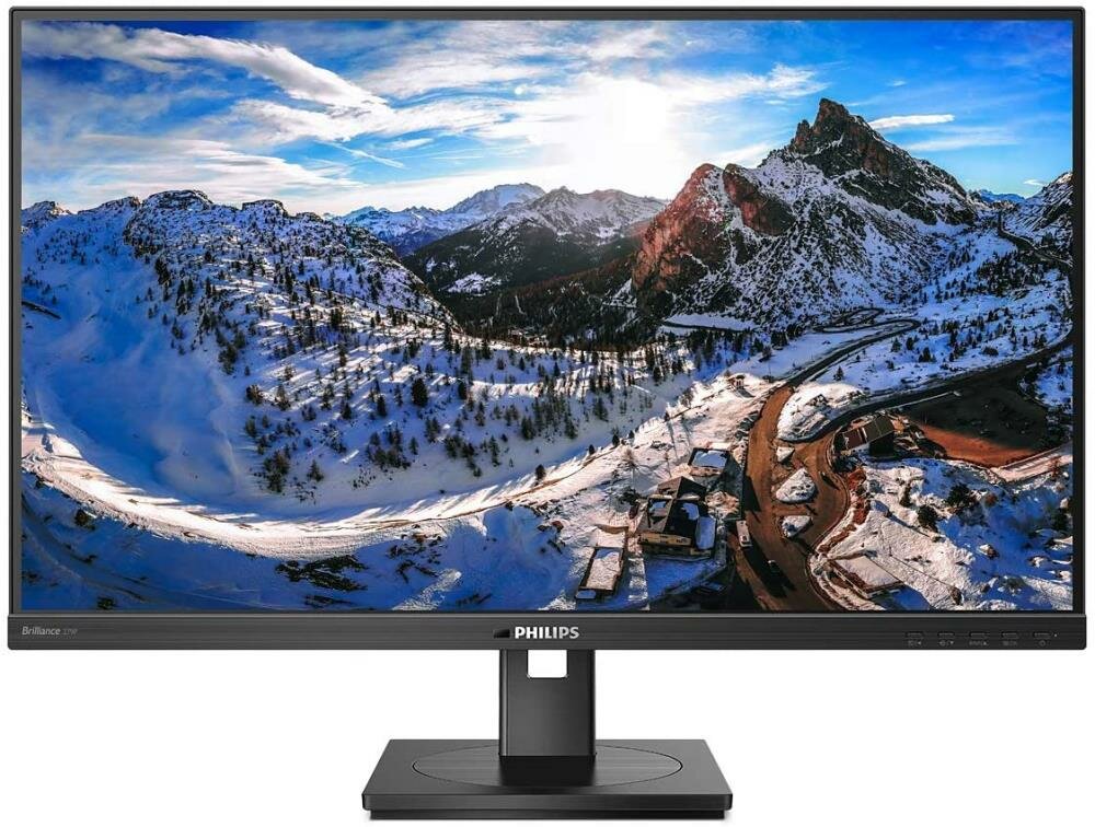 Philips Монитор Philips 27" 279P1 черный IPS LED 4ms 16:9 HDMI M/M матовая HAS Piv 1000:1 350cd 178гр/178гр 3840x2160 60Hz DP UHD 4.78кг