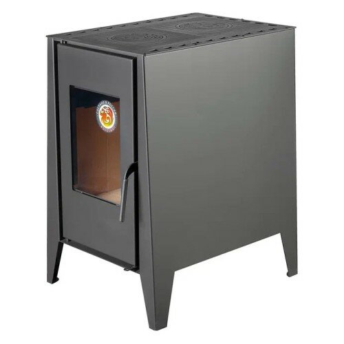 фото Экокамин Печь-котел Экокамин Деревенька две конфорки