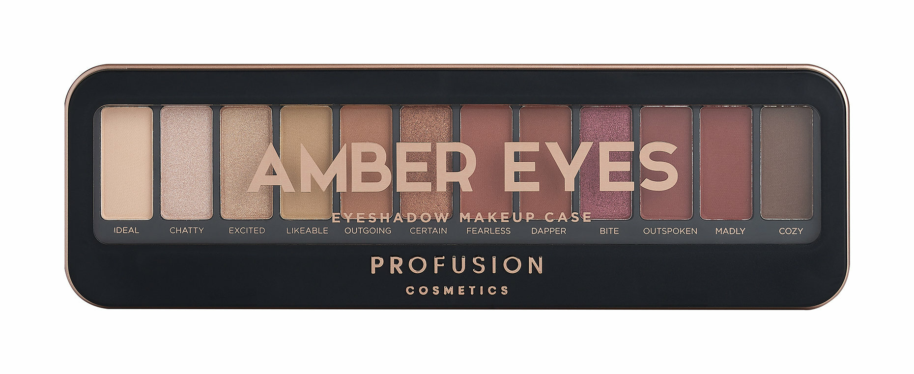 Палетка теней для век - Profusion Cosmetics Amber Eyes Eyeshadow Make Up Case (10.2 g)