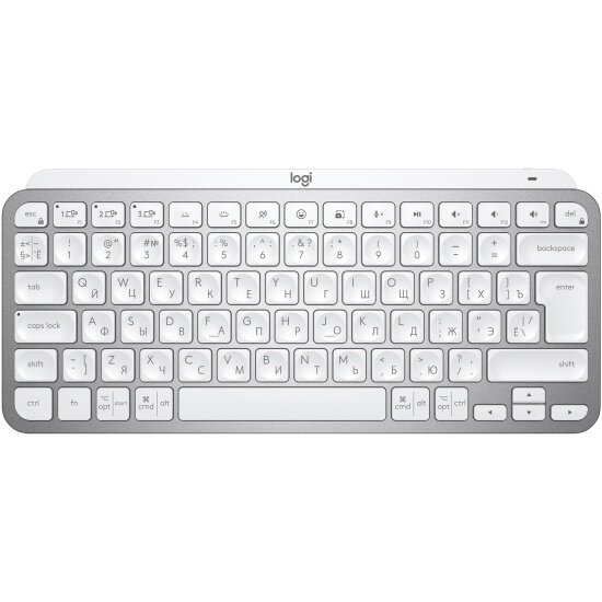 Клавиатура Logitech MX Keys Mini с подсветкой, Pale Grey (920-010514)