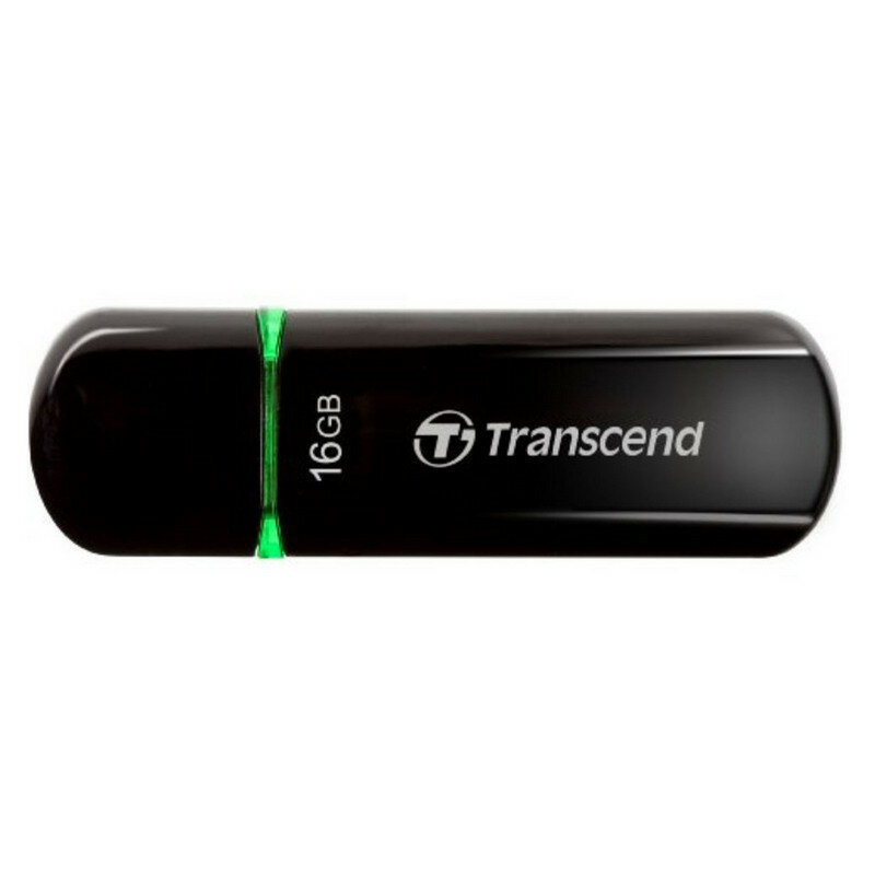 Флеш-память Transcend JetFlash 600 16Gb USB 2.0 чер TS16GJF600