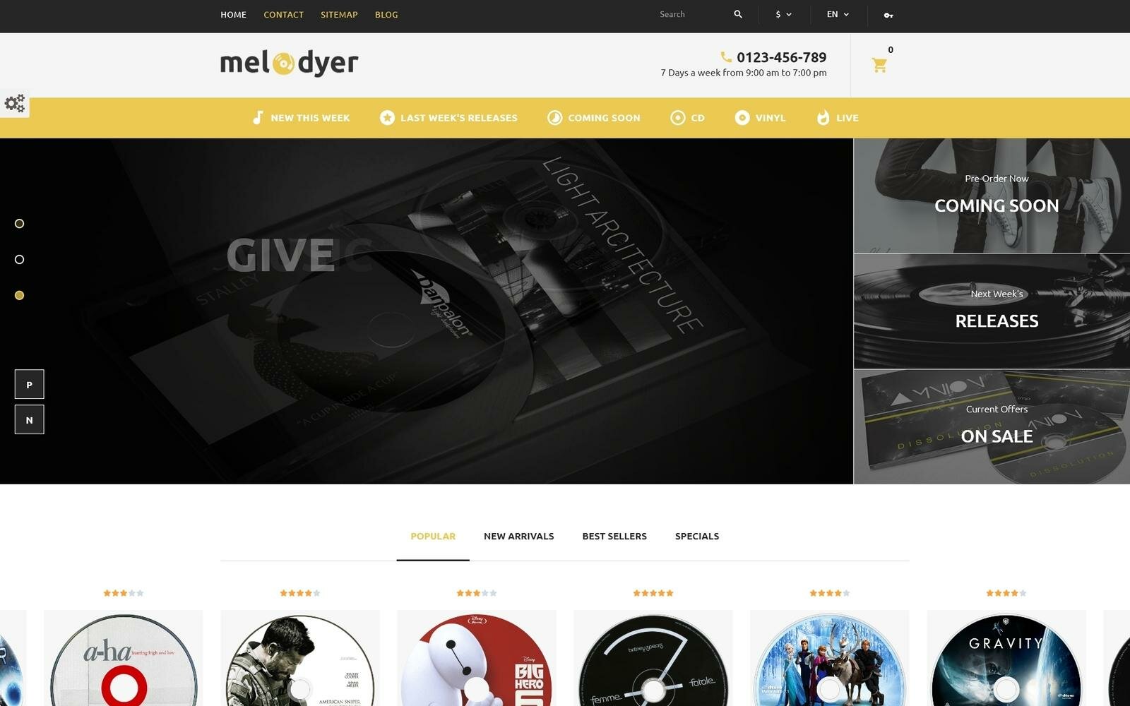 Melodyer - Audio Store Responsive Тема PrestaShop