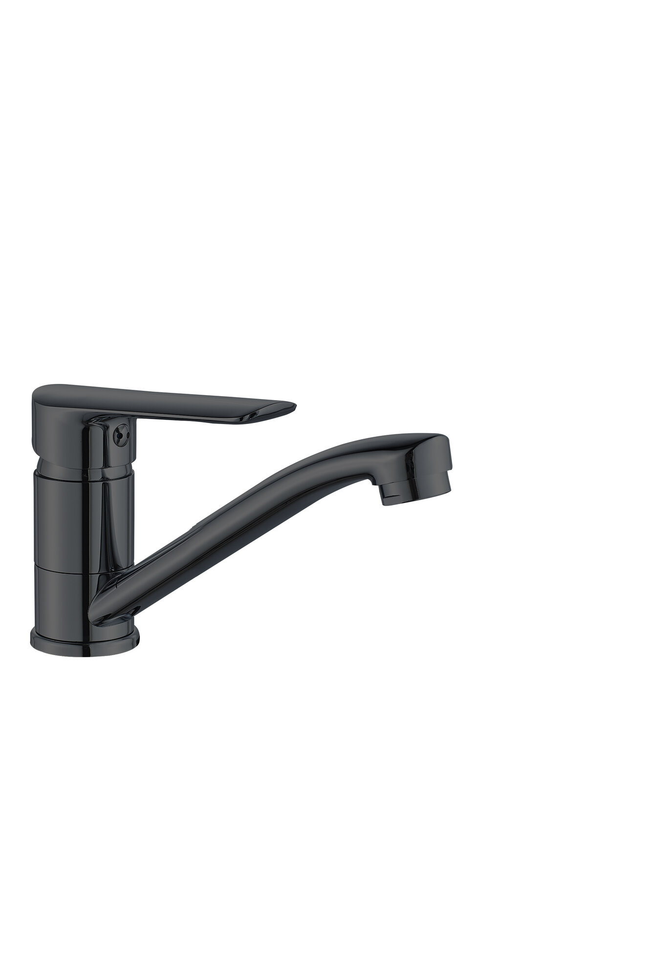 фото Смеситель для раковины низкий с поворотным изливом ESKO LIGA Black