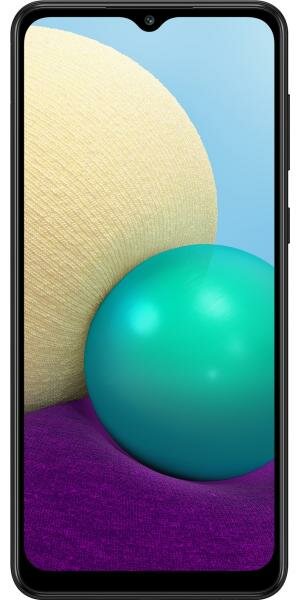 Смартфон Samsung SM-A022 Galaxy A02 32Gb 2Gb черный моноблок 3G 4G 6.5 720x1600 Android 10 13Mpix 802.11 b/g/n GPS GSM900/1800 GSM1900 TouchSc