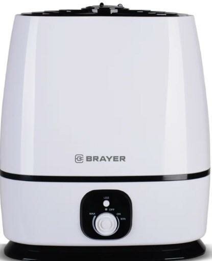 Brayer 4702BR Ультразвуковой увлажнитель BRAYER, 6 л, 25 м,( 40-80%), 24 ч., регулировка интенсивности