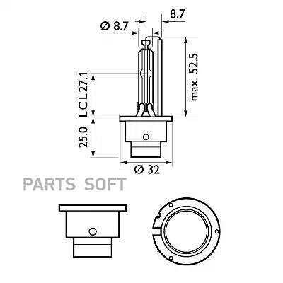 Лампа D2S 85V 35W 4300К Vision (ксенон, бокс)