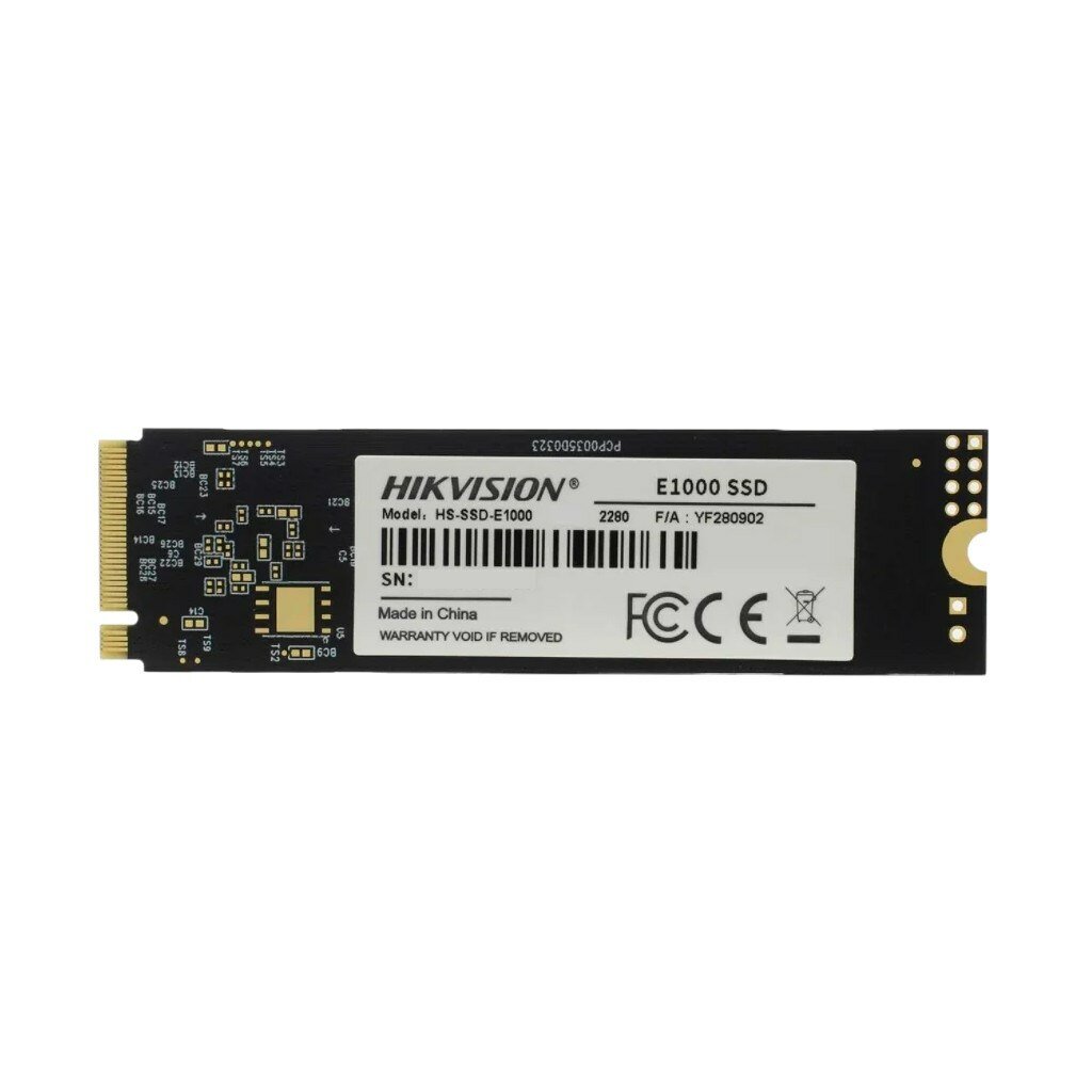 SSD M.2 2280 PCIe 3.0 x4 512GB Hikvision E1000, 3D TLC, 320TBW (HS-SSD-E1000/512G)