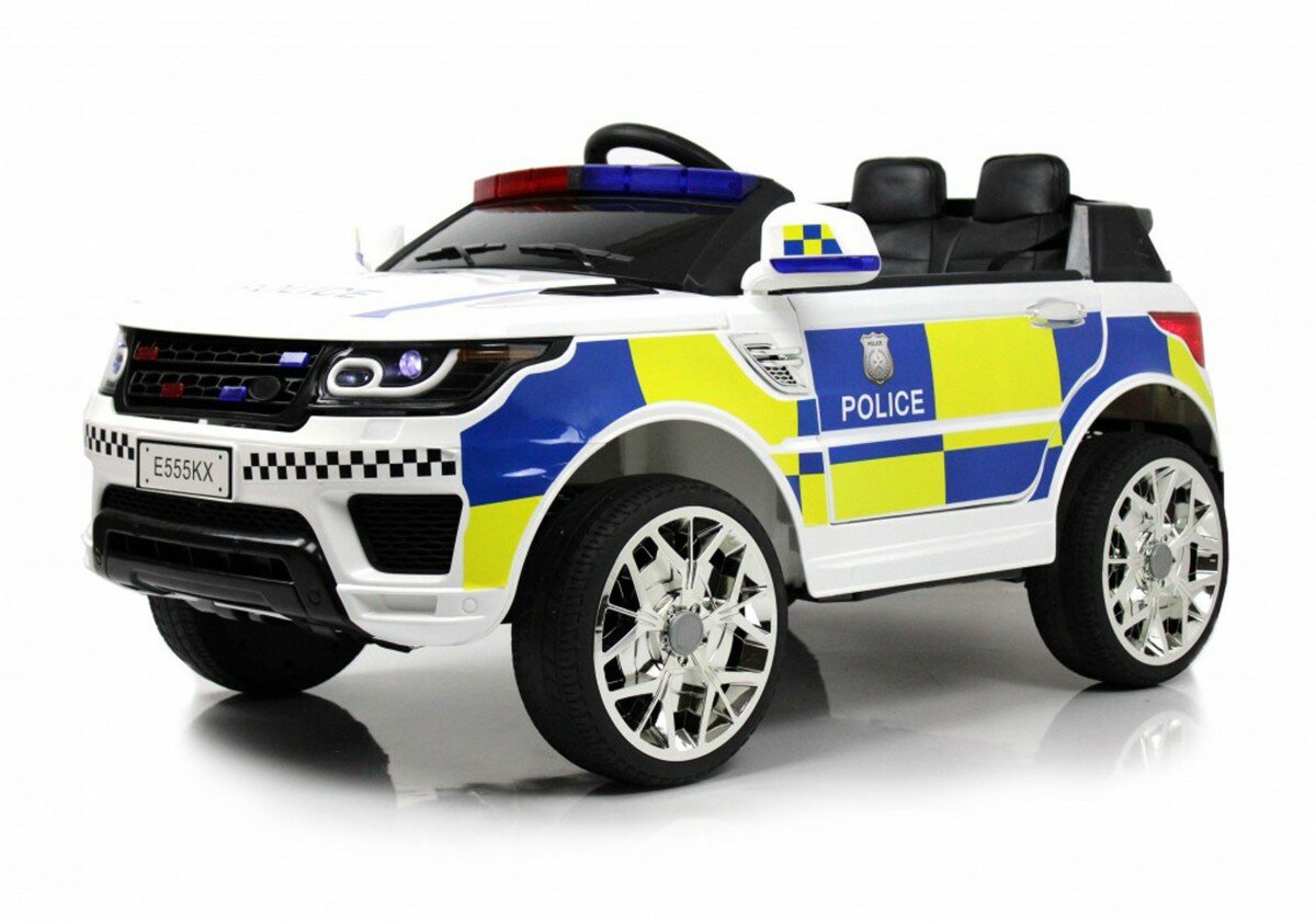 RiverToys Автомобиль Police E555KX, белый