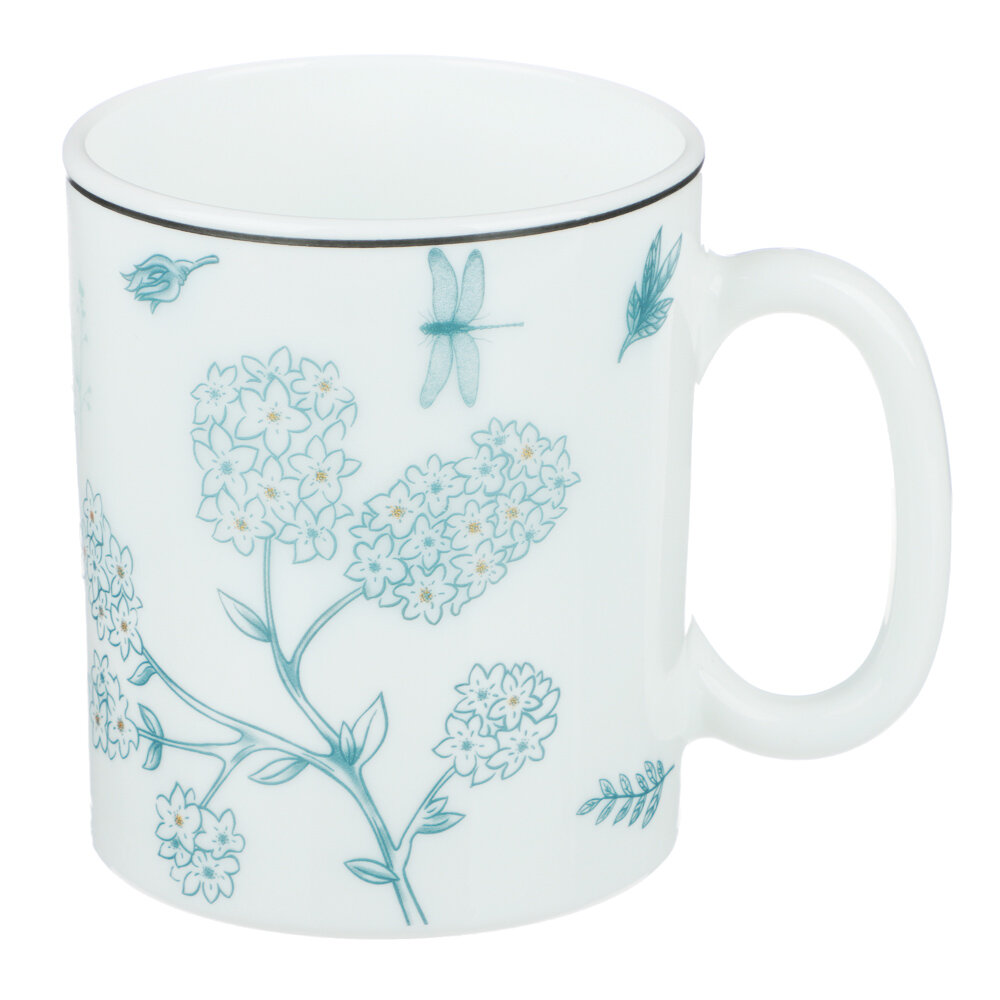 фото BY COLLECTION Флорес Кружка 320мл опаловое стекло, 21064, 6 штук