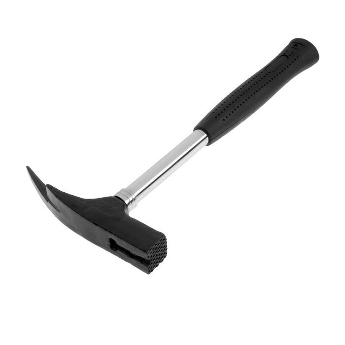 фото Молоток кровельщика ЛОМ, металлическая трубчатая обрезиненная рукоятка, 600 г