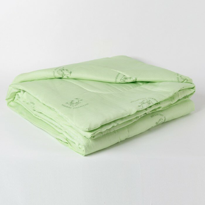 Одеяло Эконом Бамбук 140х205 см, полиэфирное волокно, 100гр/м, пэ 100% - фотография № 1