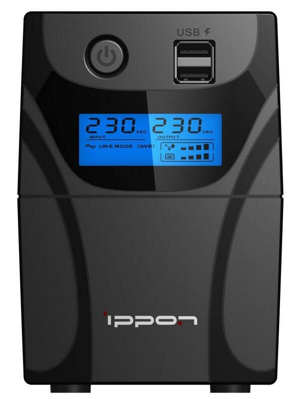 ИБП Ippon Back Power Pro II 700 700VA/420W LCD,RJ-45,USB (4 x IEC)