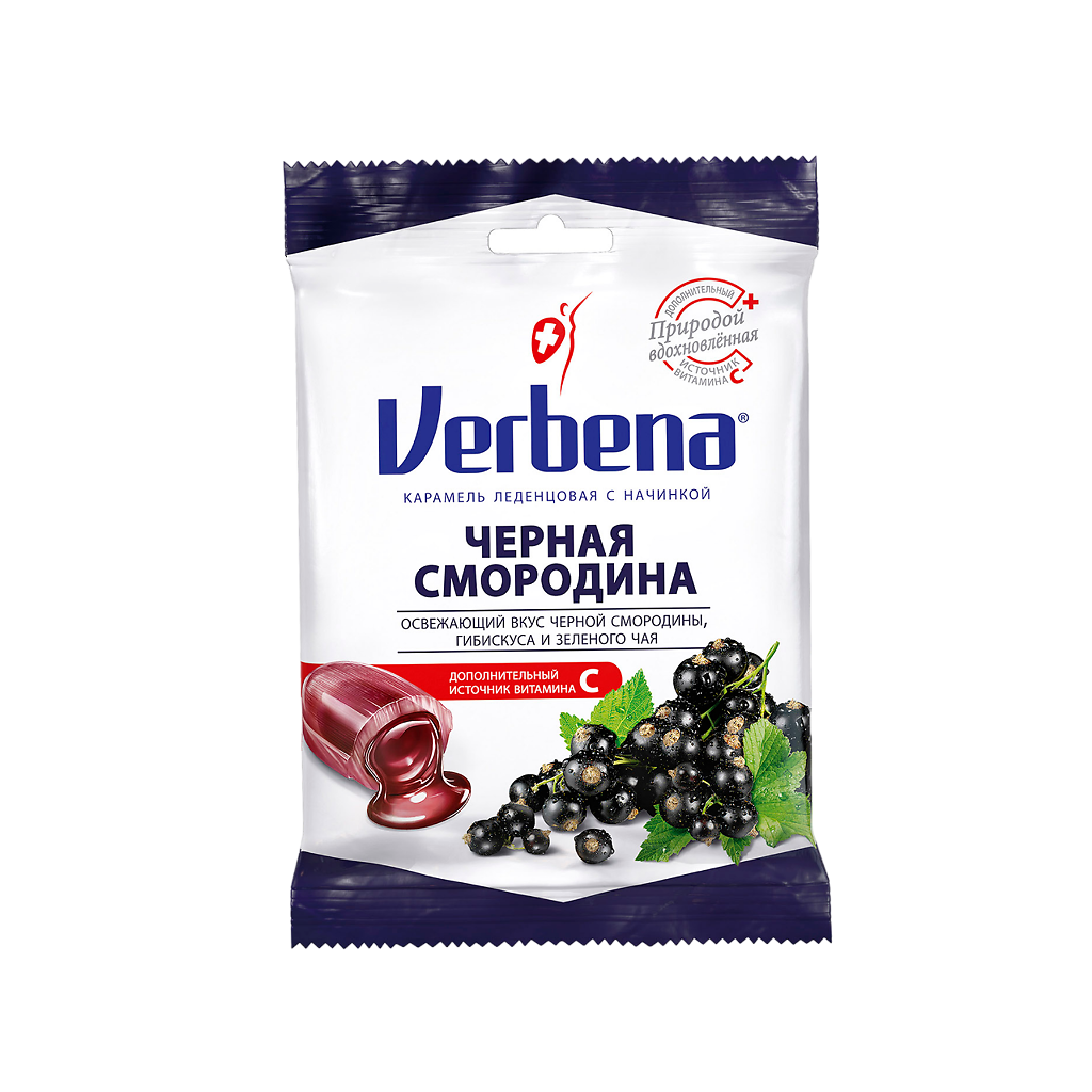 Вербена Черная смородина леденцы, 60 г 1 шт