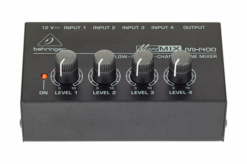 Микшер линейный 4-канальный сверхкомпактный BEHRINGER MX400