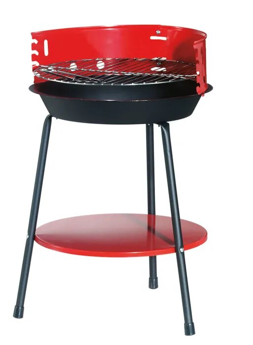 Гриль угольный BBQ, с решеткой для гриля, d 36см, 700437