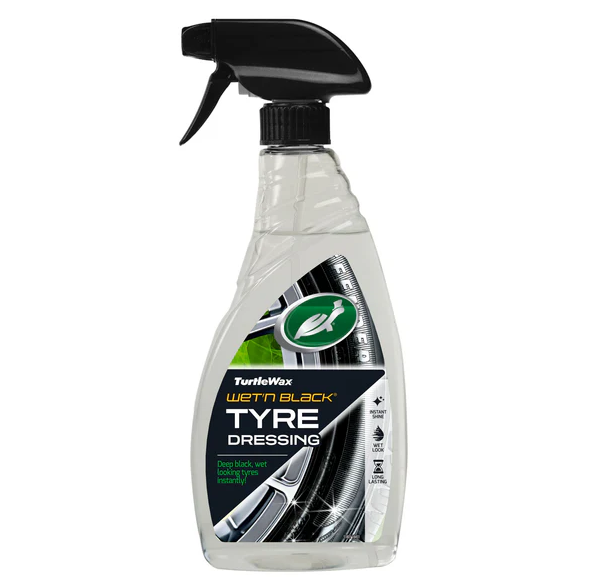 TurtleWax Wet'n Black Tyre Dressing Черный лоск 500мл Чернитель шин Гель Триггер 52877