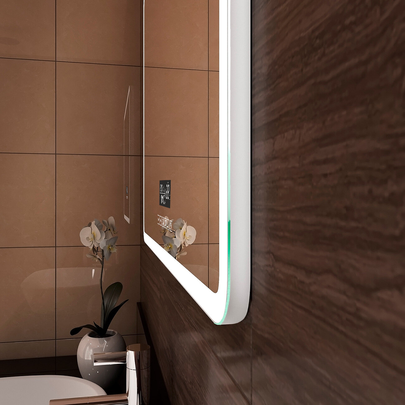 Зеркало "Demure LED" с многофункциональной панелью 800x600 - фотография № 8