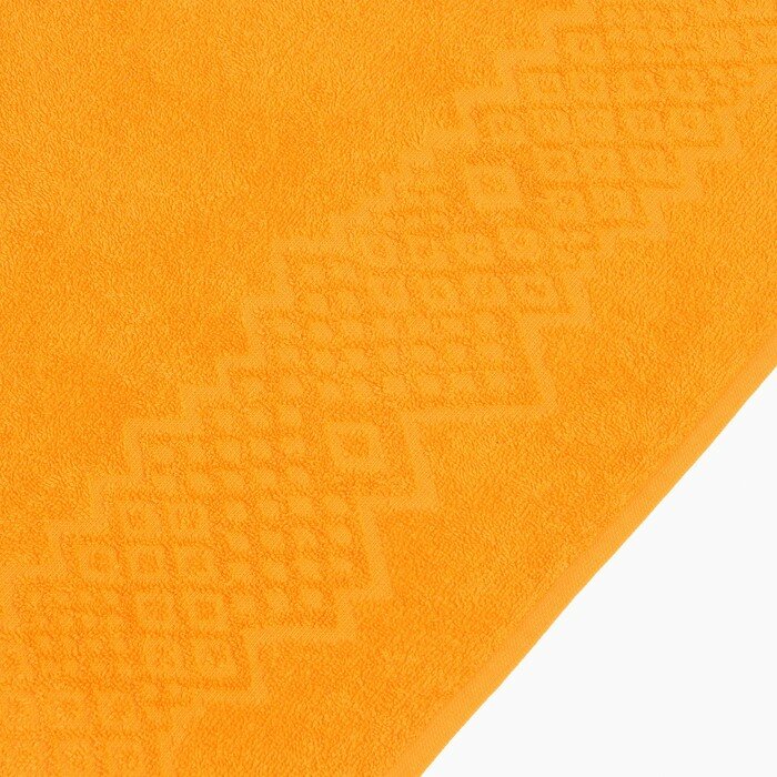 Полотенце махровое Flashlights 50Х90см, цвет оранжевый, 305г/м2, 100% хлопок - фотография № 3