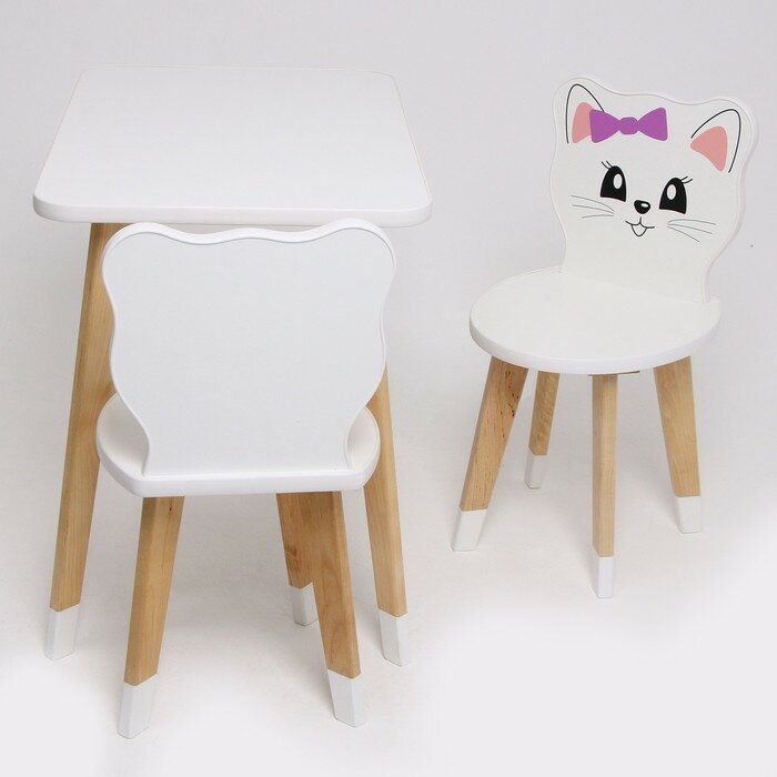 Комплект из детского стола и 2 стульев "Каспер Абвиль, Кошечка" - фотография № 2