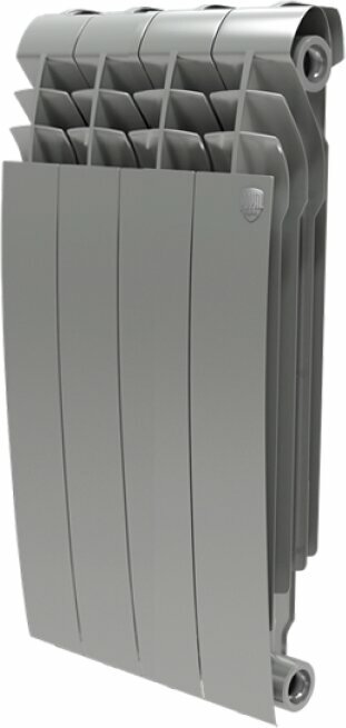 Радиатор биметаллический Royal Thermo BiLiner 500 4 секции, silver satin НС-1176317