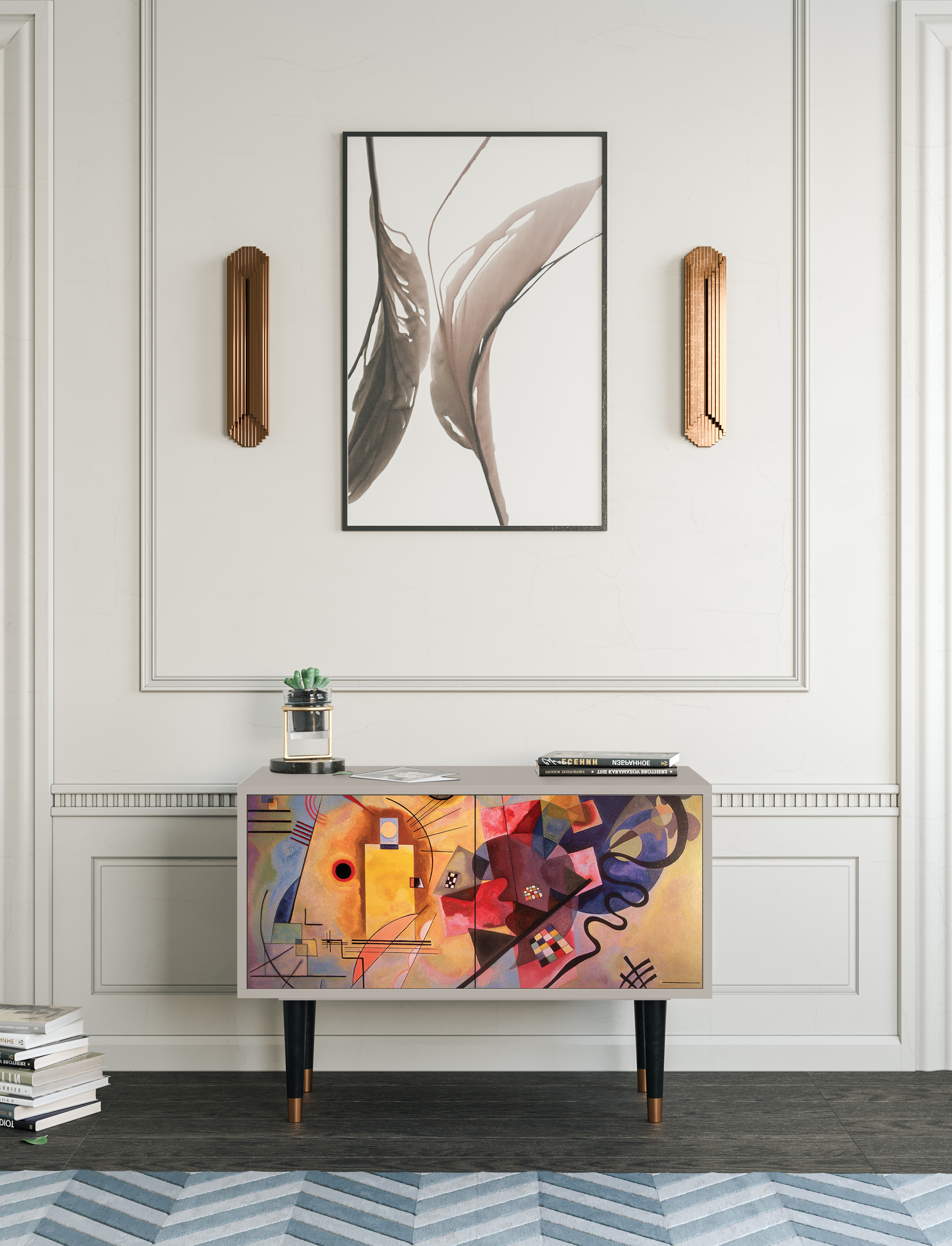 Комод - STORYZ - S1 Modern Art by Kandinsky , 93 x 69 x 48 см, Сатин - фотография № 1