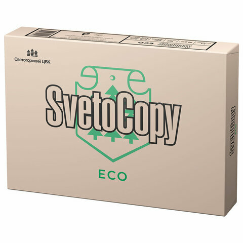 Бумага офисная А4 80 г/м2 500 л. SVETOCOPY ECO белизна 60% Россия