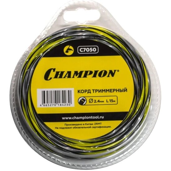 Леска CHAMPION Tornado 2.4мм* 15м (витой квадрат)