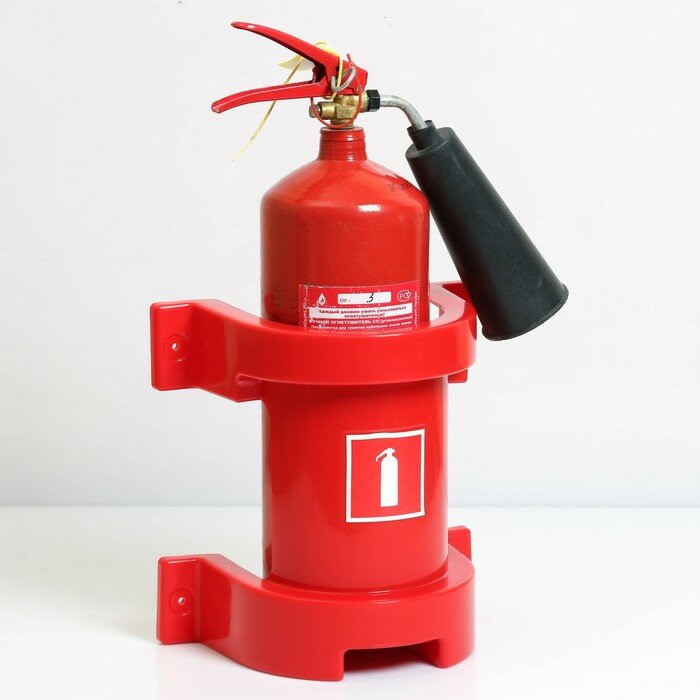 Кронейн для огнетушителя "Пожарник" пластиковый для: ОП - от 2 до 6 ОУ - от 1 до 5